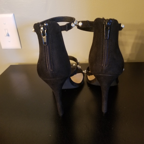 Just Fab NWOT Ellory Black Heels 6 1/2 - Picture 4 of 6